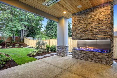 Flare: Vent-Free Double Corner 100 Outdoor Fireplace - primary view