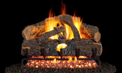 RH Peterson: G52 Series Charred Evergreen Oak Logs - 30" - primary view