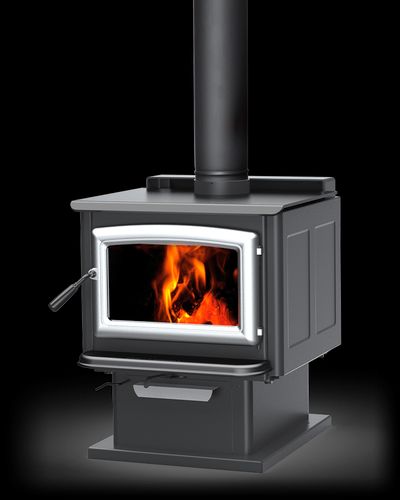 Pacific Energy: Super LE Wood Stove - Pedestal - primary view