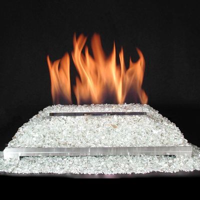 Rasmussen: FireGlitter Sets – With Glass Match Lighted/Control Ready - Stainless Steel Burner 36in NG - primary view