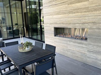 Flare: Vent-Free Front Facing 80 Outdoor Fireplace - 24" High Opening - primary view